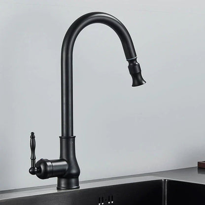 Pull-Out Kitchen Faucet — Antique Bronze Touch Sensor 7