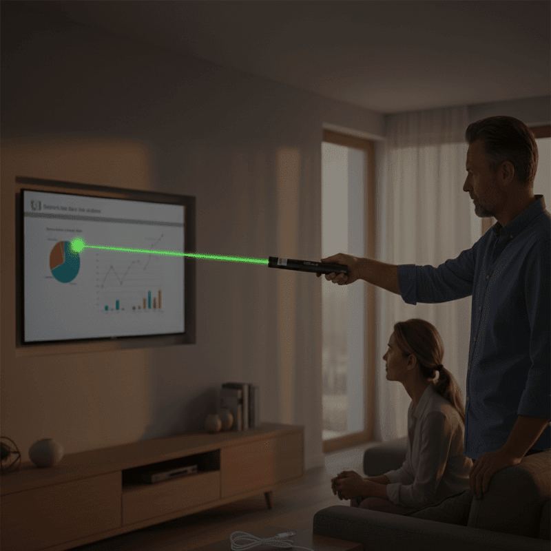 Rechargeable Laser Pointer — Adjustable Focus Beam 2