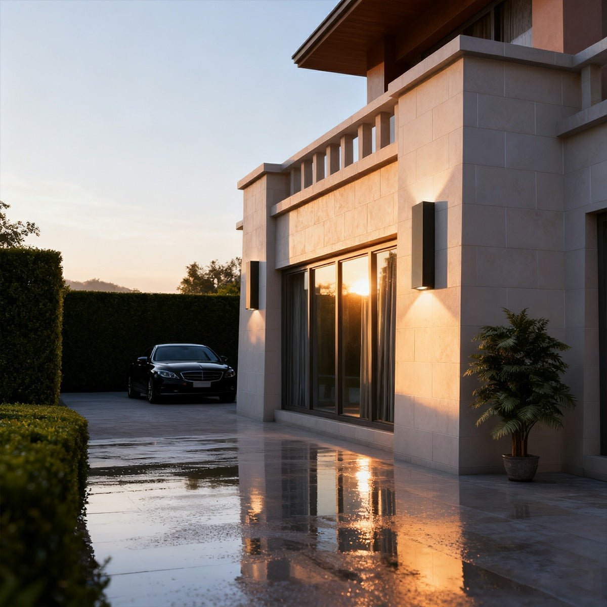 Rectangular Outdoor Wall Light — Waterproof IP65 5