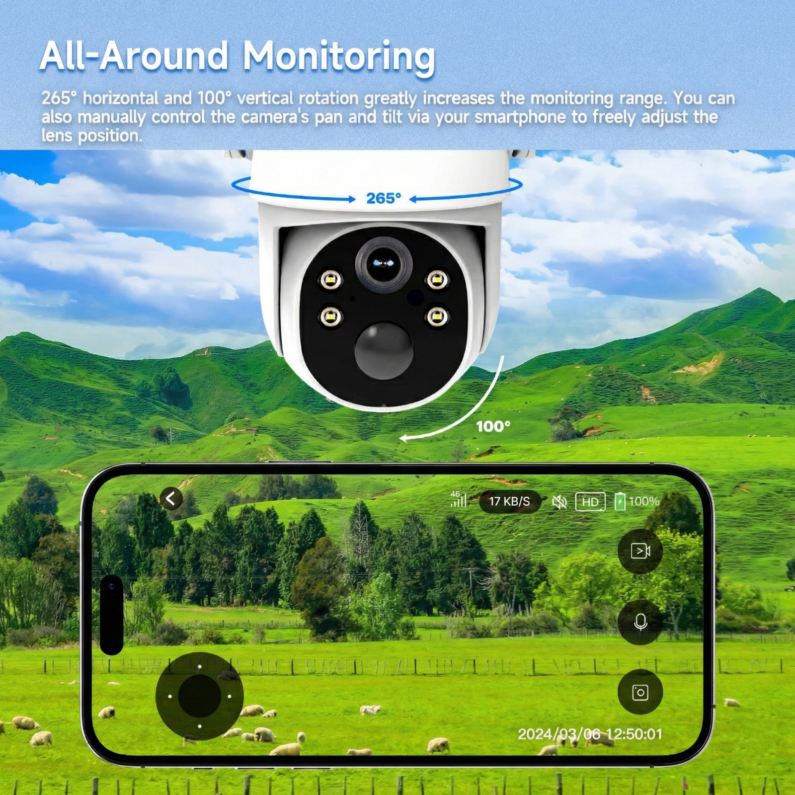 SolarGuardX - 4G LTE Security Camera 2K Solar Powered 6