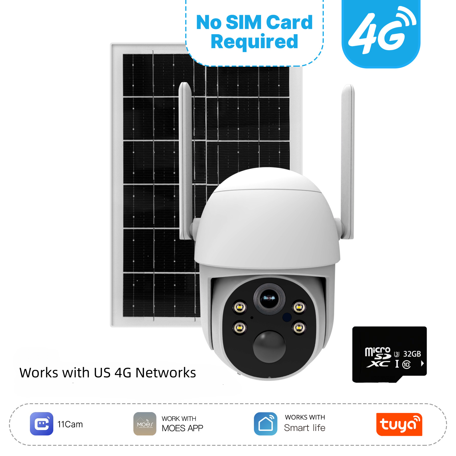 SolarGuardX - 4G LTE Security Camera 2K Solar Powered 8