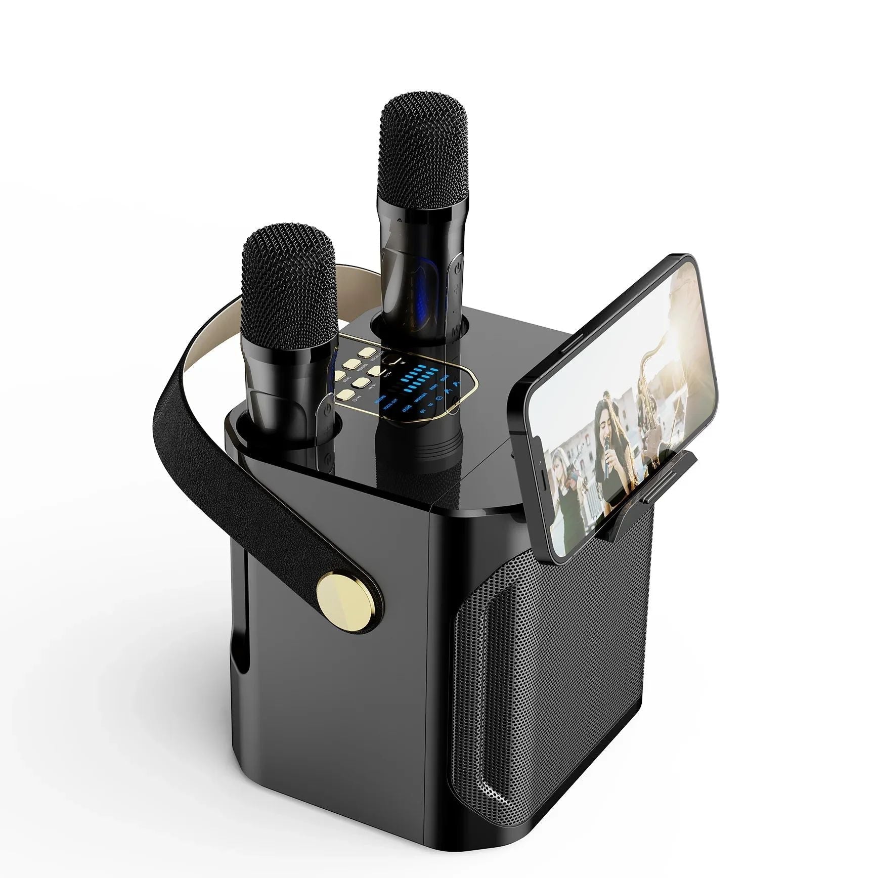 SoundPulse - Portable Karaoke Speaker with Dual Wireless Mics 6
