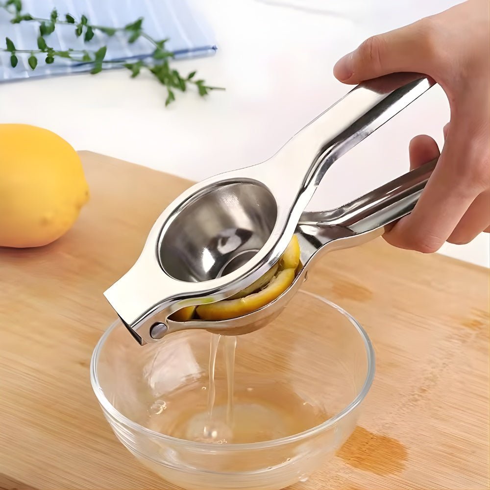 Stainless Steel Citrus Juicer — Manual Lemon Press 1