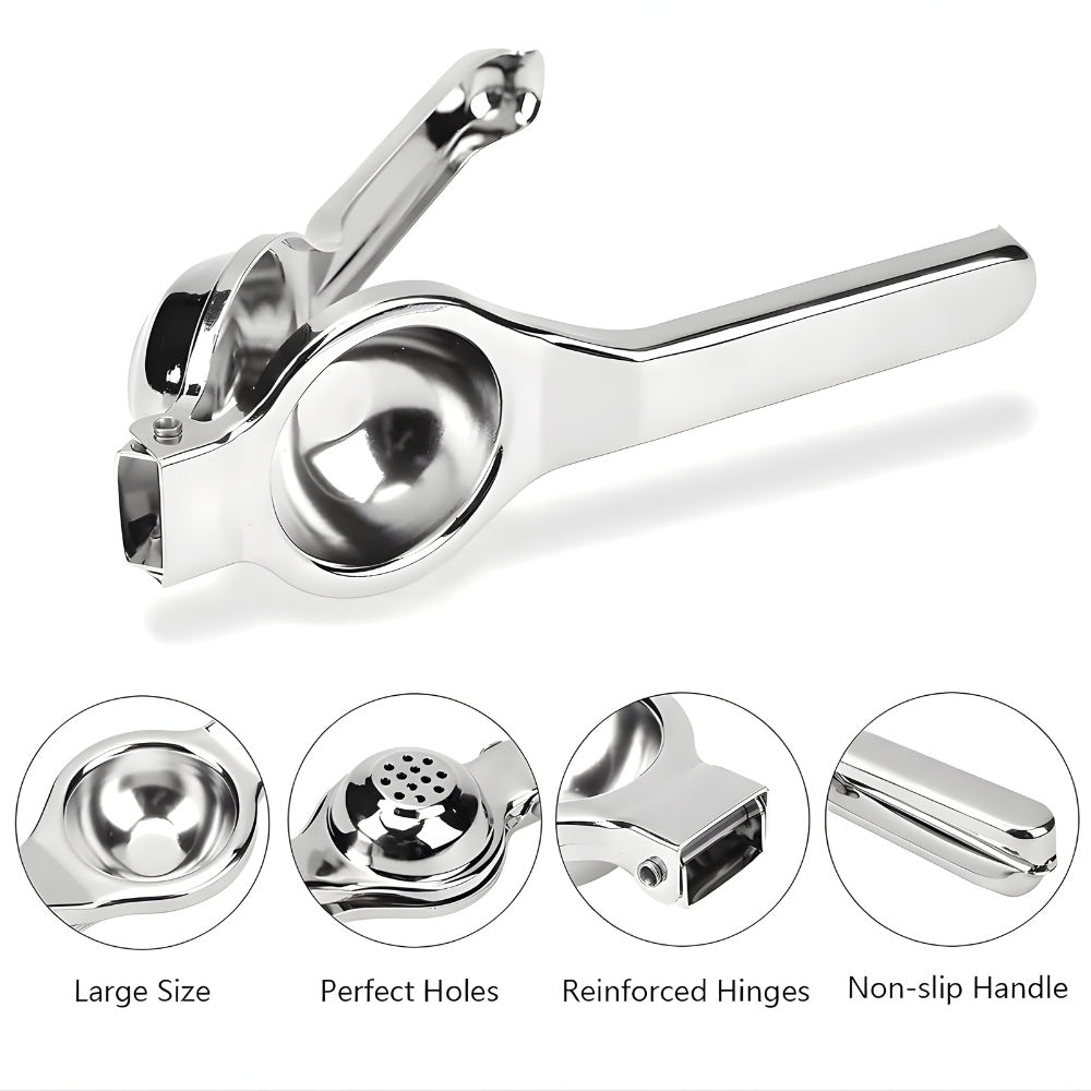 Stainless Steel Citrus Juicer — Manual Lemon Press 7