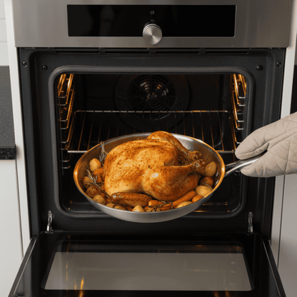 Titan-Premium Stainless Steel Pan for Induction & Gas 6