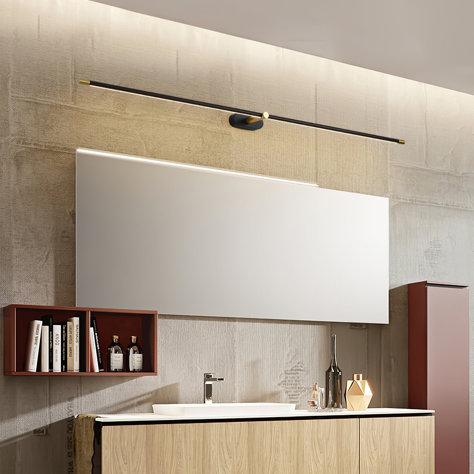 Ultra-Slim Linear LED Wall Lamp in Aluminium 5