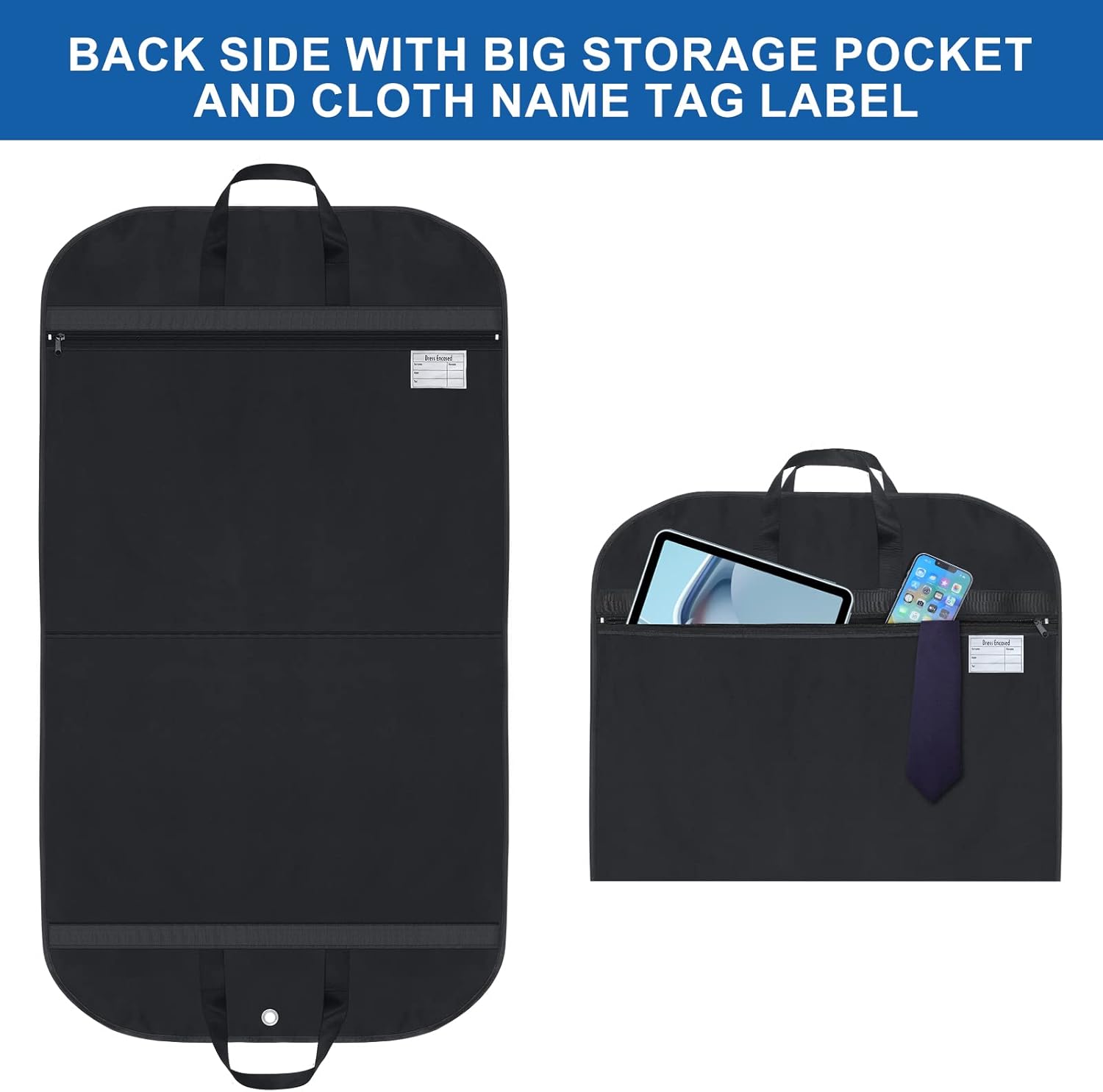 VaultGuard - Waterproof Garment Bags with Gusset and Pockets 3