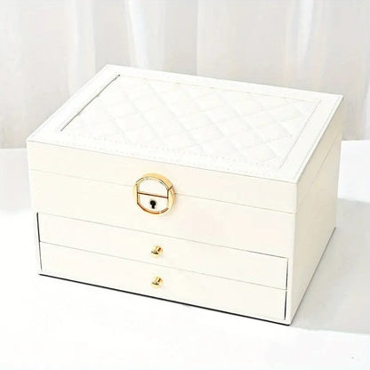 Veloria - Multi-Layer Leather Jewelry Box Organised Storage 2