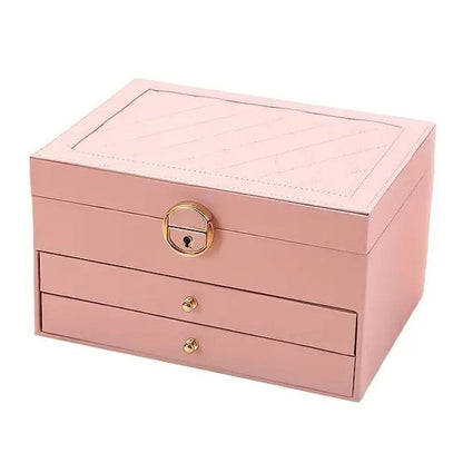 Veloria - Multi-Layer Leather Jewelry Box Organised Storage 3