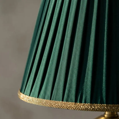 VerdeGold | Green Decorated Ceramic Table Lamp with Gold Details