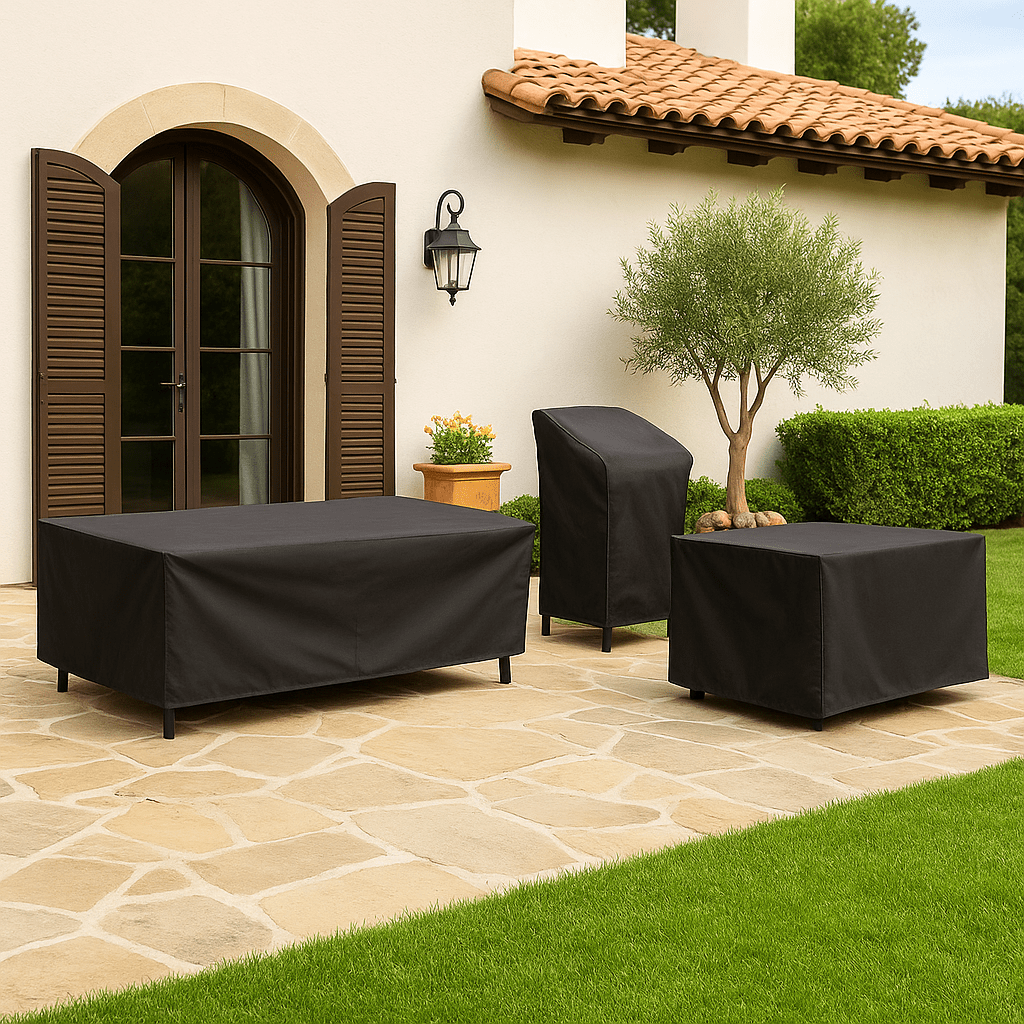 Waterproof Polyester Outdoor Table Cover 3